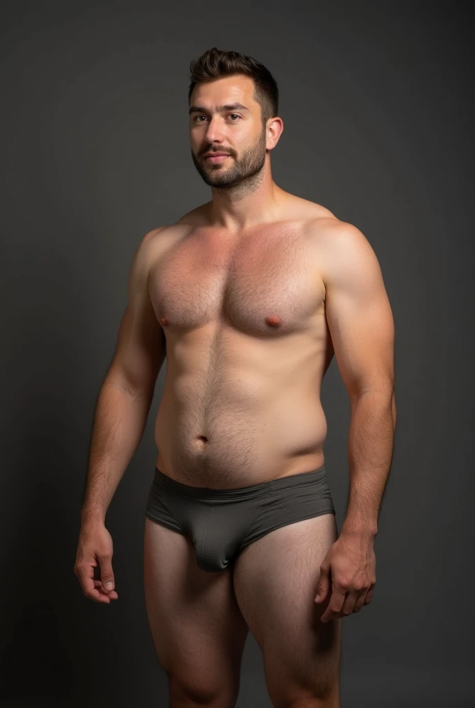 Man 20 years with big bulge in underwear
