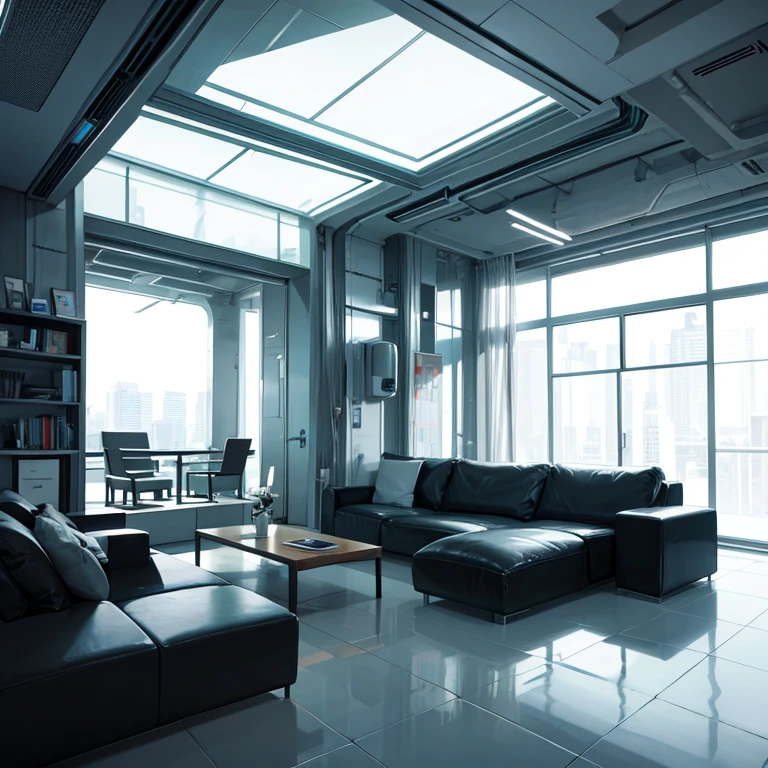 futuristic living room