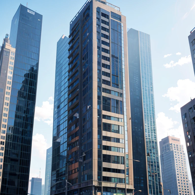 apartment tower in a city