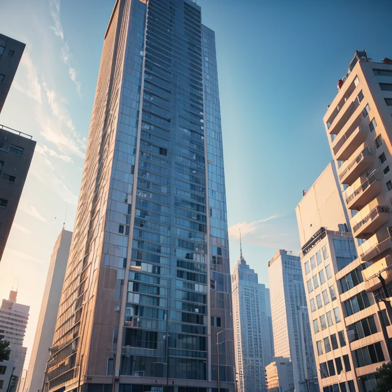 apartment tower in a city