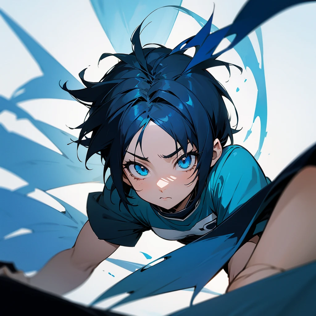 Anime short blue and black hair from Boku no hero 