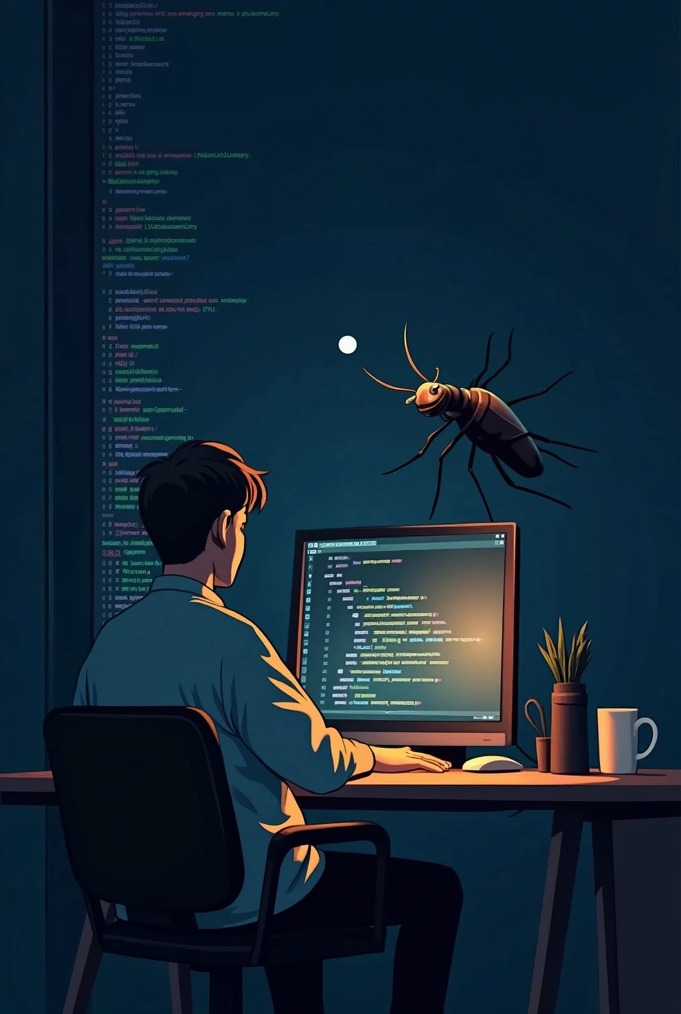 Why do programmers prefer dark mode?

Because the light attracts bugs! 🐛💡