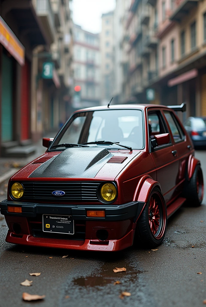 Ford Festiva XL 1996 tuning with Lamborghini parts 
