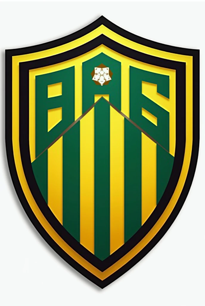 Create the image of a football shield similar to that of Atletico Nacional of Colombia