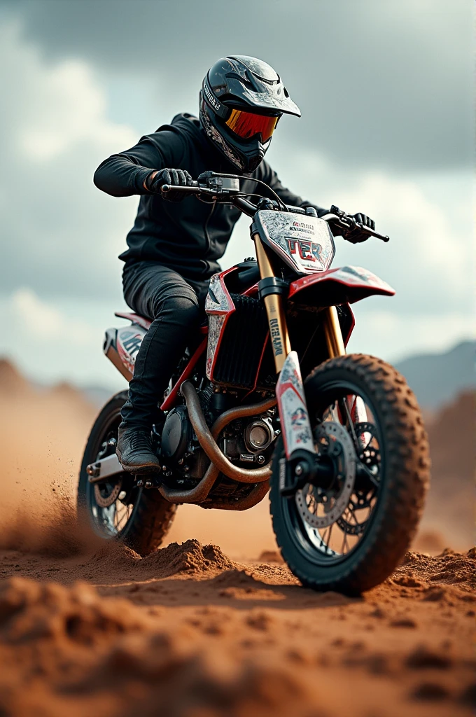 Supermotard motocross with 18" rear and 17" front rim