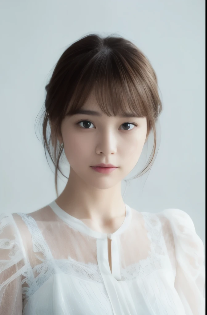 ((top-quality、8K、​masterpiece:1.3))、Detail Women:1.3、(Medium short hair、Colossal tits:1.4)、Tight sleeveless knitted clothing、ultra -detail、the detail、eyelid、Relax in the living room、Emphasized chest