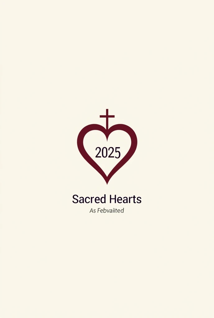 A logo for the 2025 promotion school that says sacred hearts
