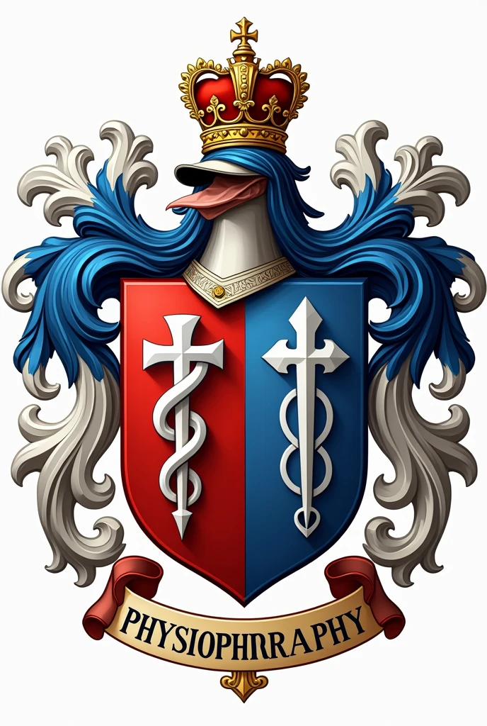 make a coat of arms by combining the biomedicine, pharmacy and physiotherapy coats of arms 