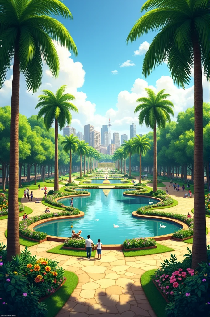 Shows a park in Villahermosa