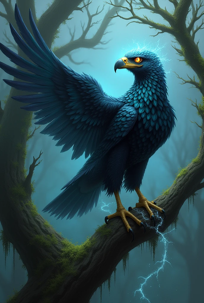 Poison looking mystical eagle