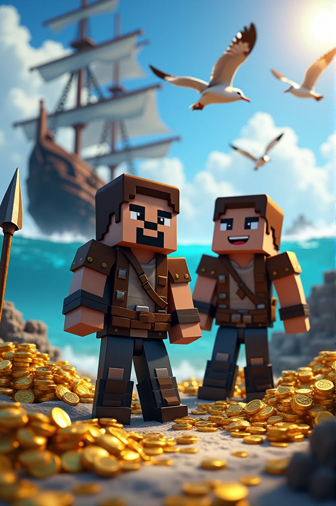Minecraft theme and it says nautical rewards