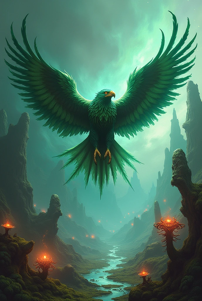 Toxic mystical eagle