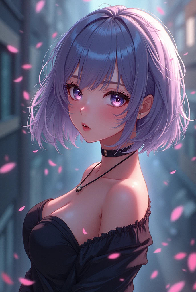 masterpiece, ultra detailed, ultra highres, pixiv, best shadows, best lighting, best quality, cinematic shot, (masterpiece), (detailed), perfect, detailed face, highres, (best quality), (high quality), (high definition), best quality, masterpiece, hyper detailed, 4K, HD+, perfect detail, dramatic shadows, iridescent sheen+, vivid colors+, highest quality, detailed eyes++, higher quality+, gyaru+, gyaru outfit+, sasha(bratz), pale skin+, huge lips, stylish++, model+, pale skin+, soft smirk+, up close++, milf, thick, short hair, white hair, purple eyes, cocked eyebrows, full lips, perfect eyes, perfect purple eyes, perfect hair, perfect white hair, perfect short hair, perfect circle eyes, stunning eyes, solo, beautiful purple eyes, ultra detailed eyes, white hair, short hair, milf++, smirk, dominant, perfect face, beautiful face, pretty features, perfect, perfect hands, perfect anatomy, hand on cheek++, cheeky smile++, tilted head++, side view, side angle