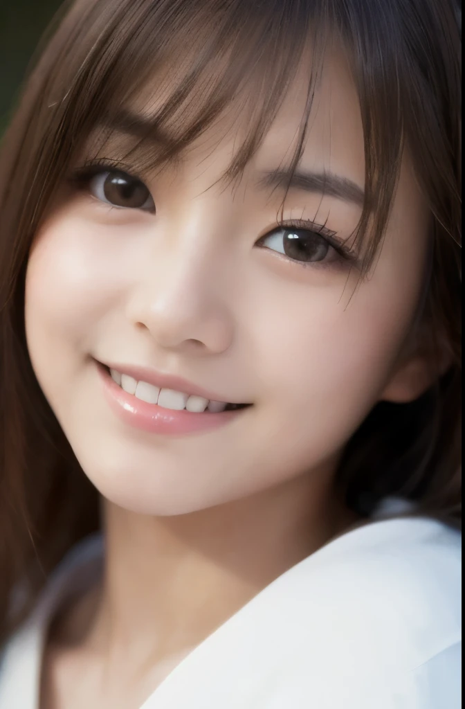 best quality, face focus, soft light, ultra high res, (photorealistic:1.4), RAW photo, Shinozaki Ai, white skin, kawaii,
1 Japanese girl, solo, cute, (smile), (pupil, lights in the eyes), detailed beautiful face, Medium-sized breasts,(high resolution detail of human skin texture),(long hair),(portrait), upper body, white traditional kimono,