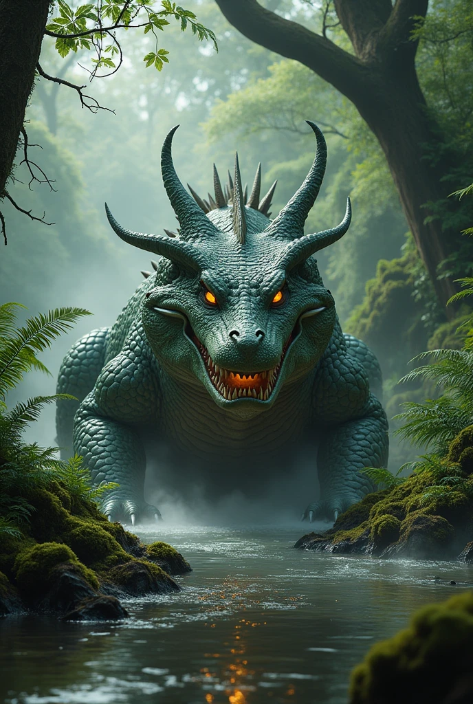 Grass dragon ancient crocodile