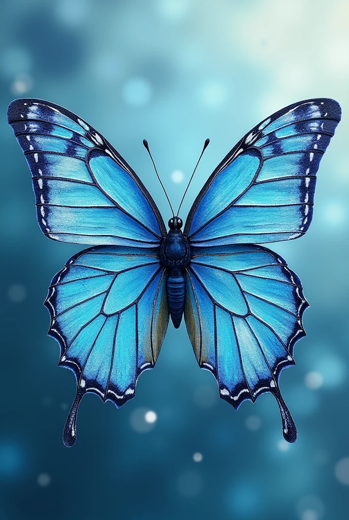 A pattern that fuses water, and the design of a butterfly