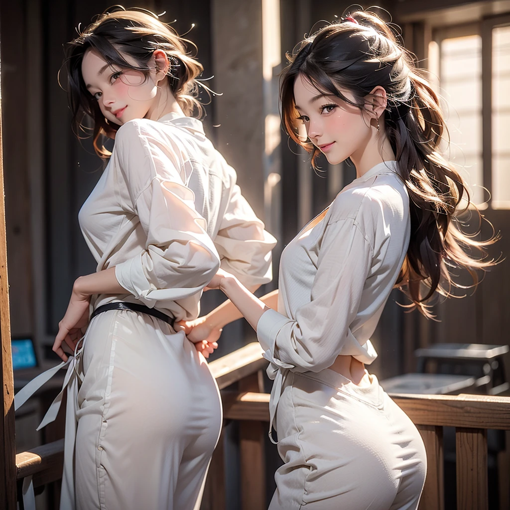 (Browsing Caution),masterpiece,Super detailed,Sharp focus,4K Digital Art,High resolution,From behind,Focus on the butt,,( Blushing and excited:1.3),(Touching a woman&#39;s buttocks,Grab your ass:1.3),(School Cardigan:1.3),Dress shirt,Black socks,(Navy and pleated skirt:1.2),(Blonde,Medium Straight Hair),(Sweaty:1.2),(Sunburned skin:1.3),Grin,(trembling,Flying heart shapes),(Woman standing on train:1.1),Sexy Underwear,curvy buttocks,Drooling,Heart Pupil,Leaning against the door