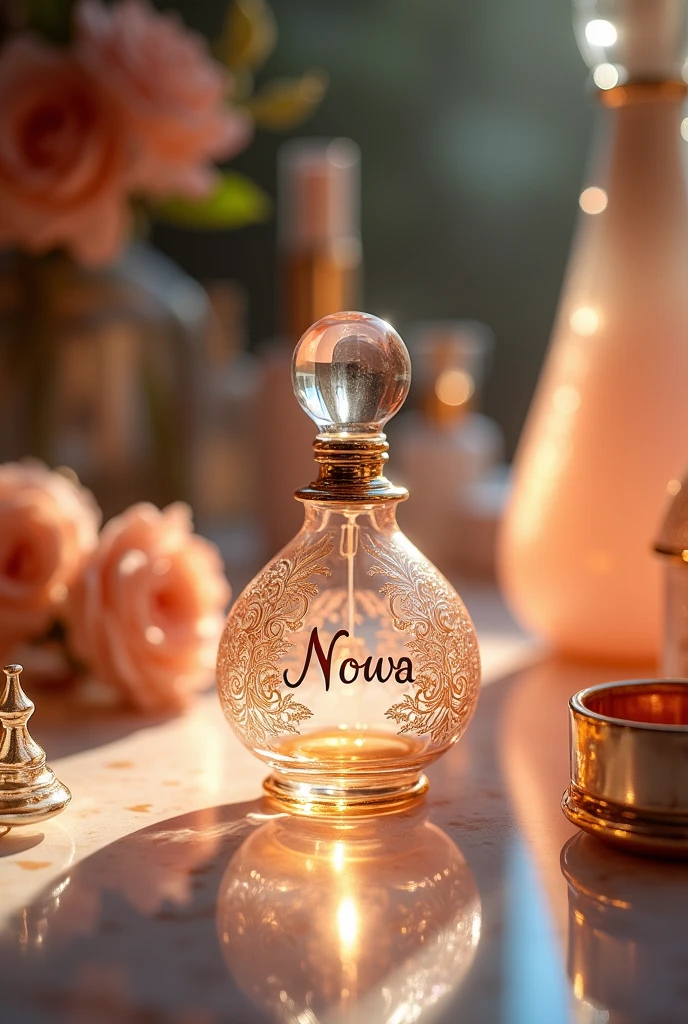 Perfume bottle with nowa name on it a lot of pics