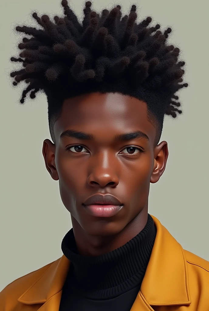 Afro Hair Men's Pompadour