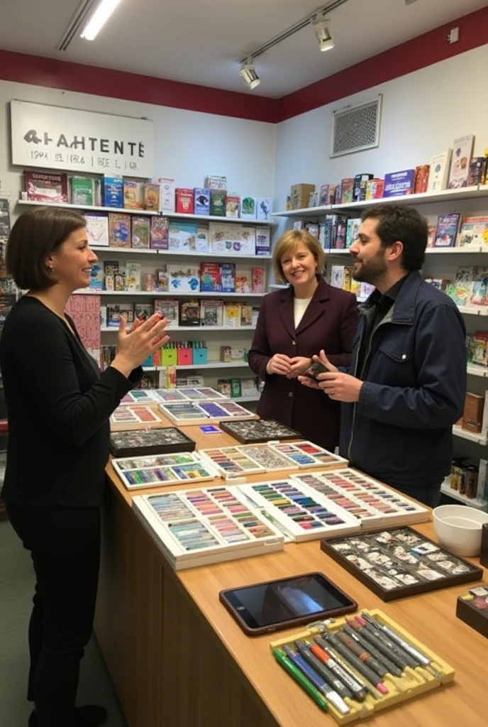 Customers speaking highly of the stationery store