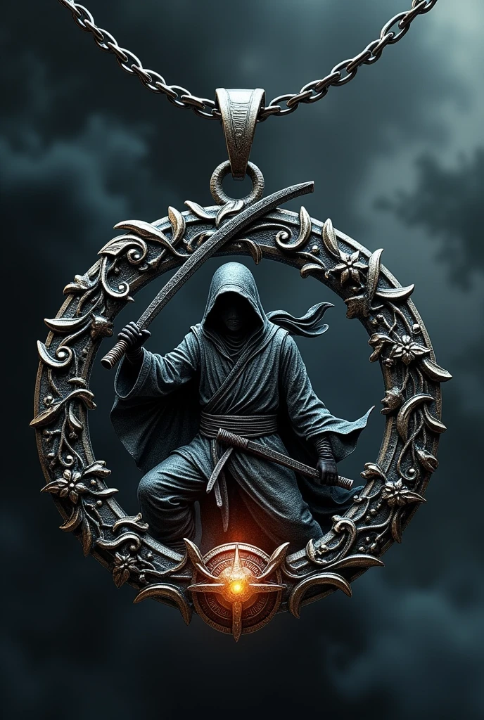 Ninja pendant with the charikan