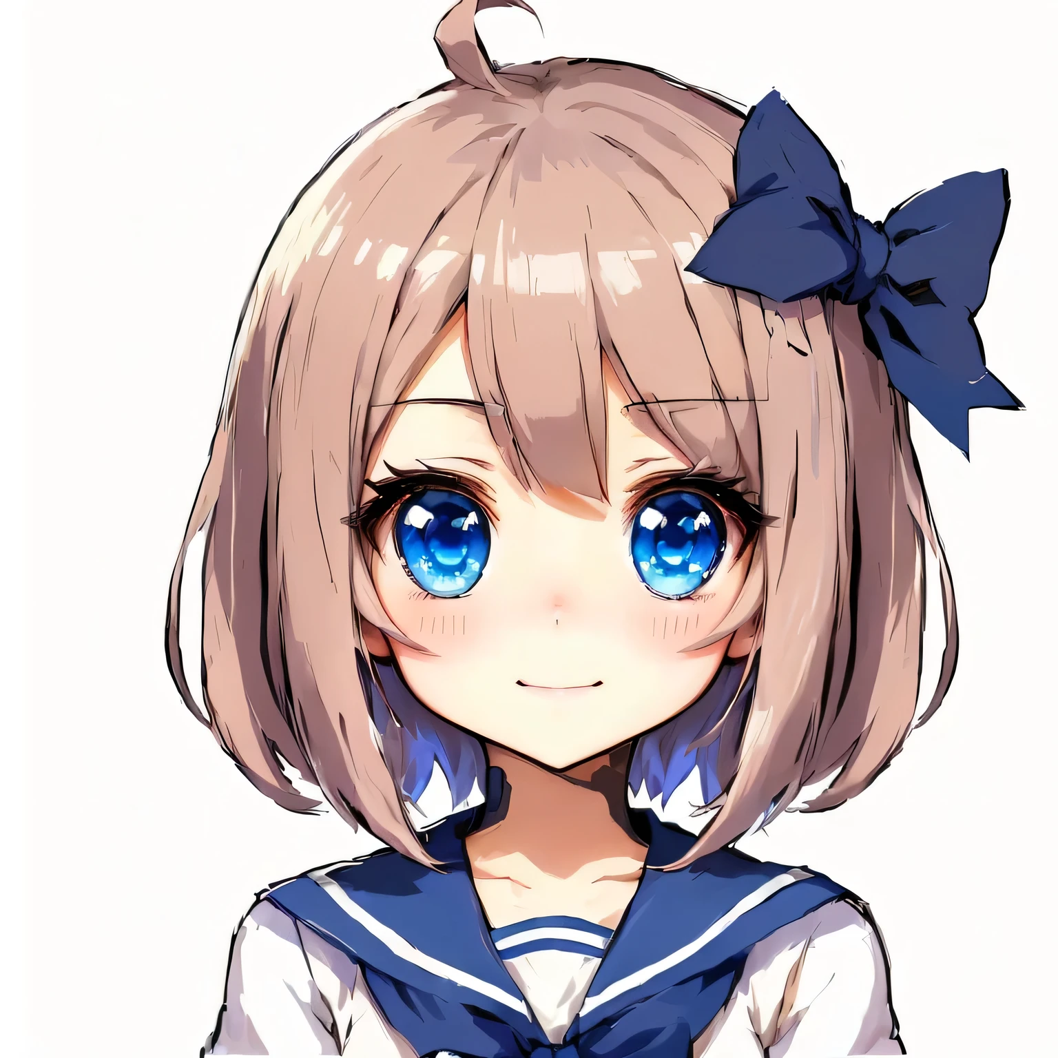 anime girl with a bow and blue eyes, happy anime face, extremely happy anime girl face, happy natural anime face, happy anime girl, cute anime girl portraits, cute anime girl portrait, anime visual of a cute girl, (anime girl), kantai collection style, pretty anime face, young anime girl, anime moe artstyle, portrait of cute anime girl