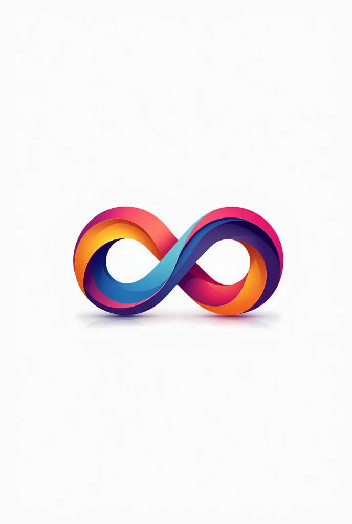 Logo infinity, colorido cmyk , style vector.



