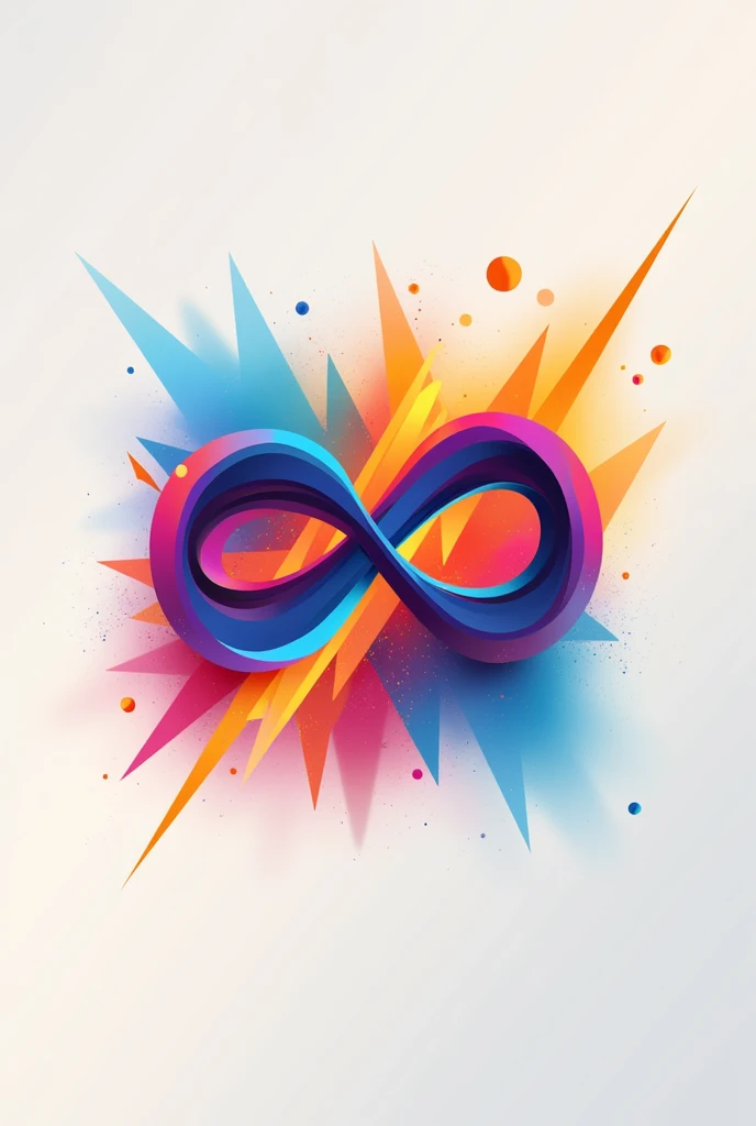 Logo infinity, colorido cmyk , style vector.



