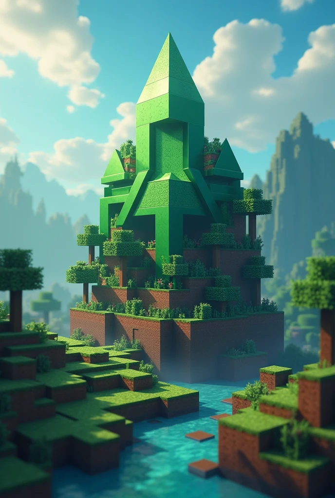 Create a logo for a Minecraft server called Terracraft and it says Terracraft