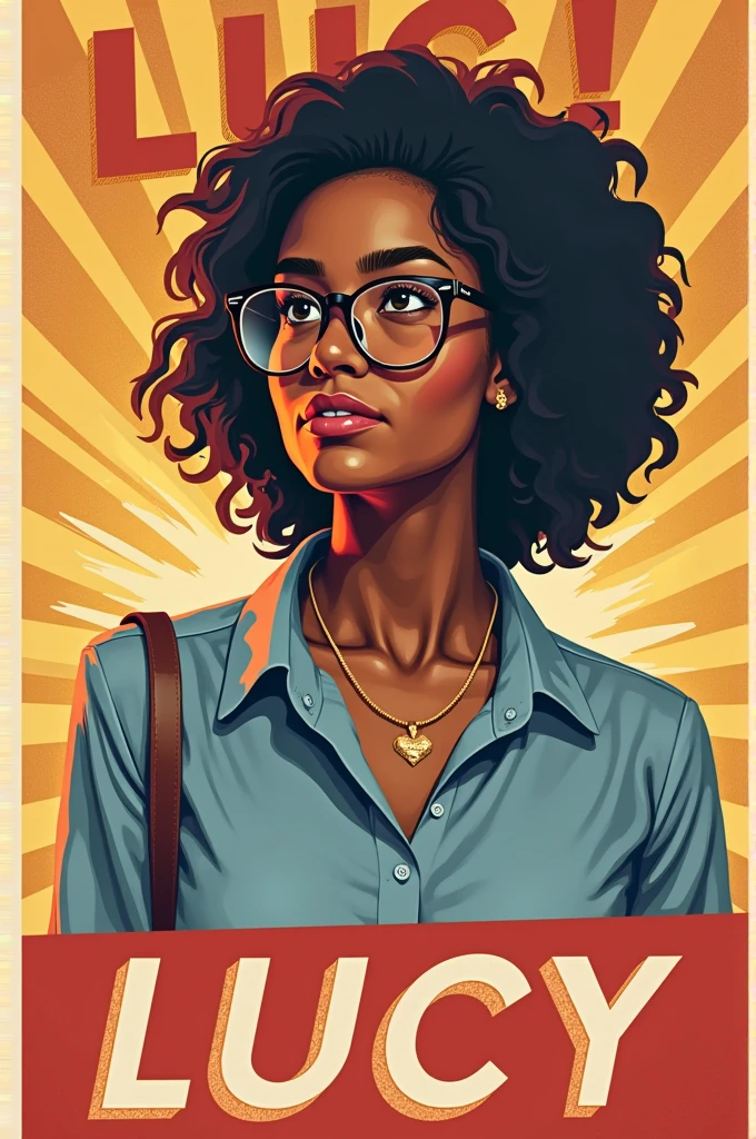 Create a propaganda for the presidency of the writing and reading club. The applicant will be called: Lucy. There must be three qualities of her, Two changes that will be made under his mandate, a slogan that represents your figure. All of this must have at least a rhetorical resource and an advertising technique..