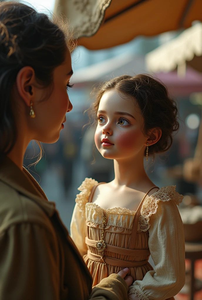 While browsing a flea market, she found an antique porcelain doll. Its glassy eyes seemed to follow her as she moved, but the price was too good to pass up. She bought the doll and wrapped it up for Emily.