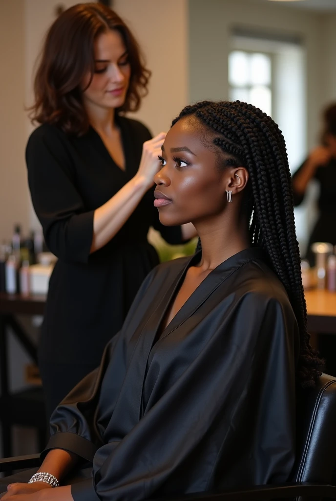 Creating a black beauty salon atmosphere