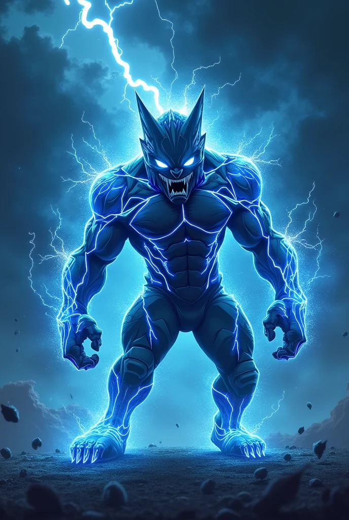 Lightning Bolt Football Mascot