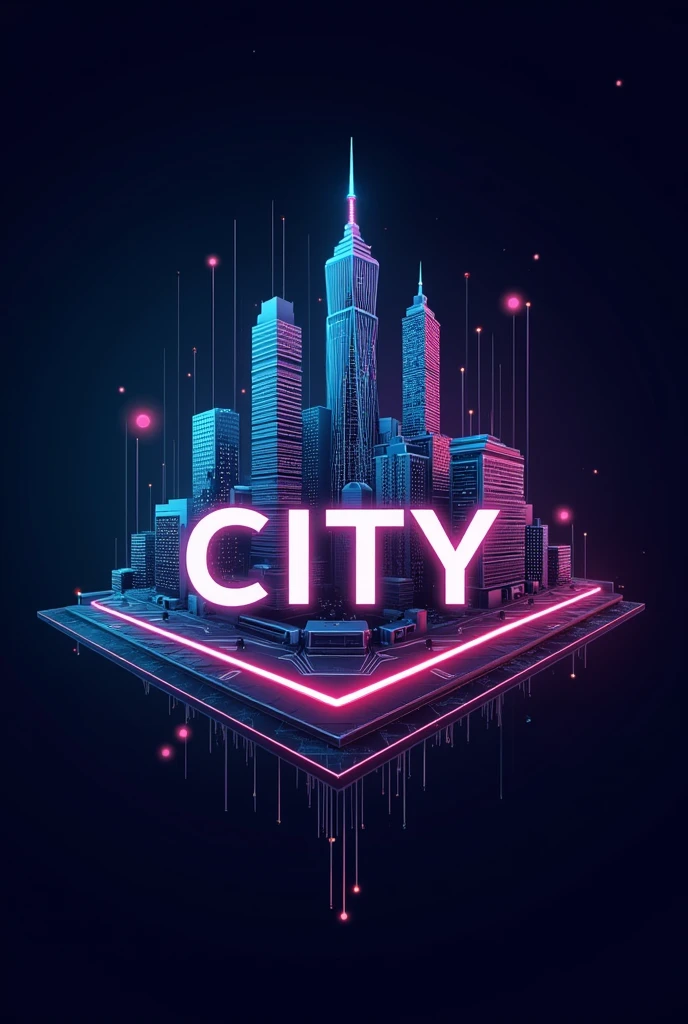 create ecreal etronic city logo
