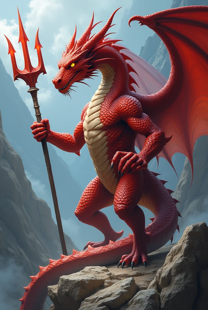 An adult anime half dragon