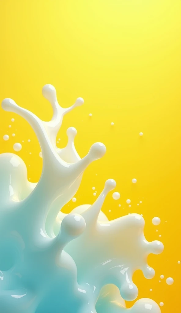 background yellow splash liquid gel blue realistic 4k