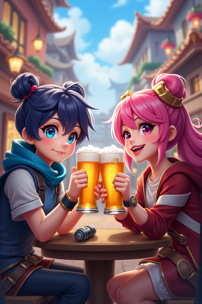 Mobile legends heroes with beer 