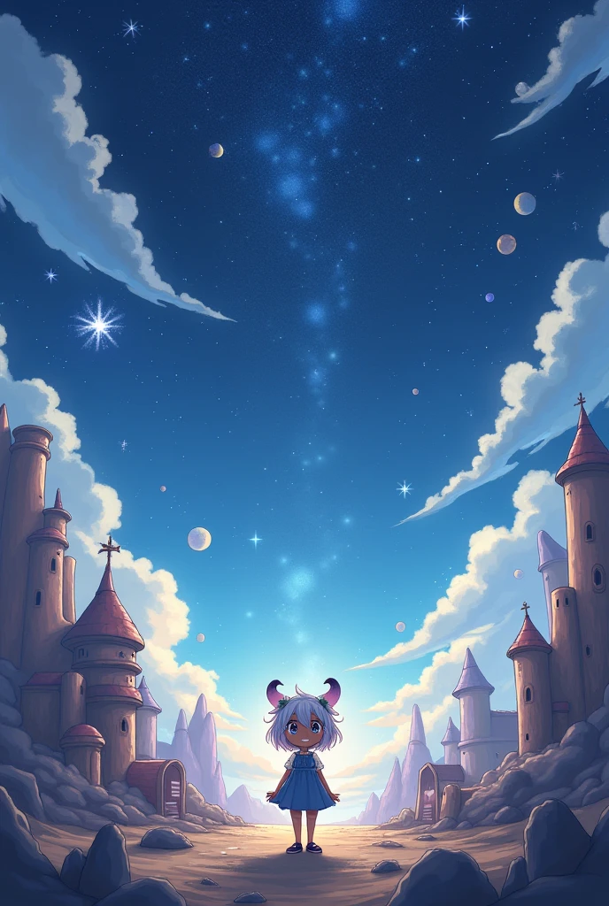 Once upon a time on the distant Moon there was a small community of inhabitants who lived in harmony with each other. There was star Luna, a girl with silver irises, bright silver hair and dark skin. Despite her unique appearance, she always radiated happiness.
