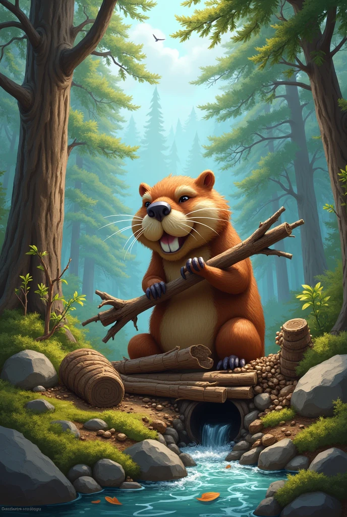 Beaver at work 