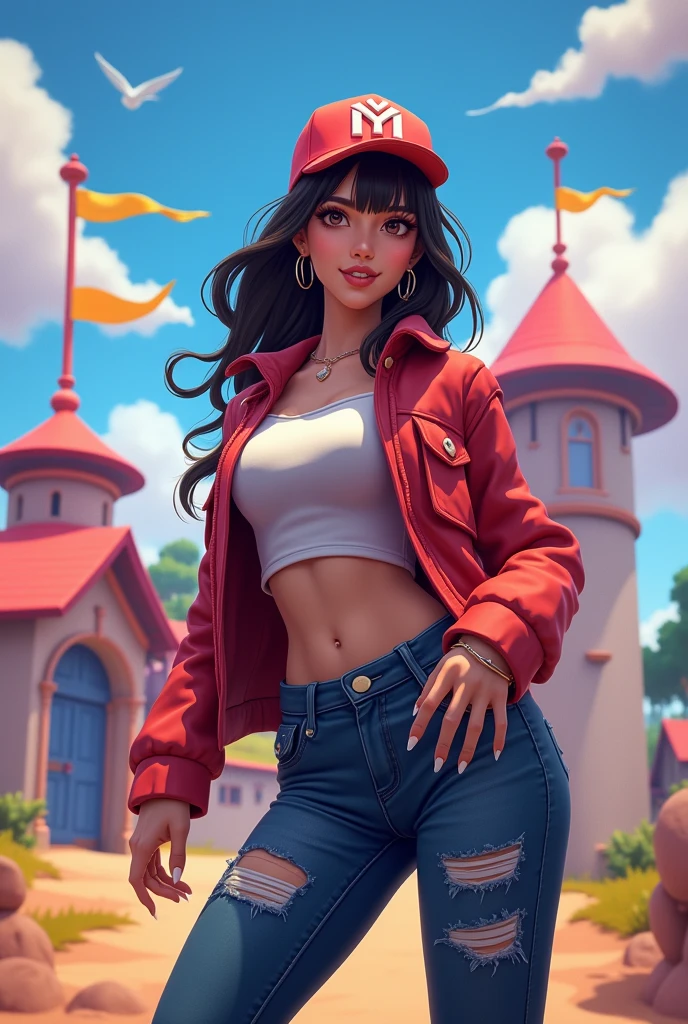 hanni newjeans stylish in fortnite