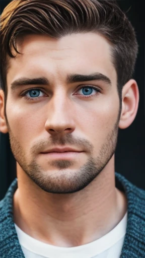 Irish man focus on face photo with color