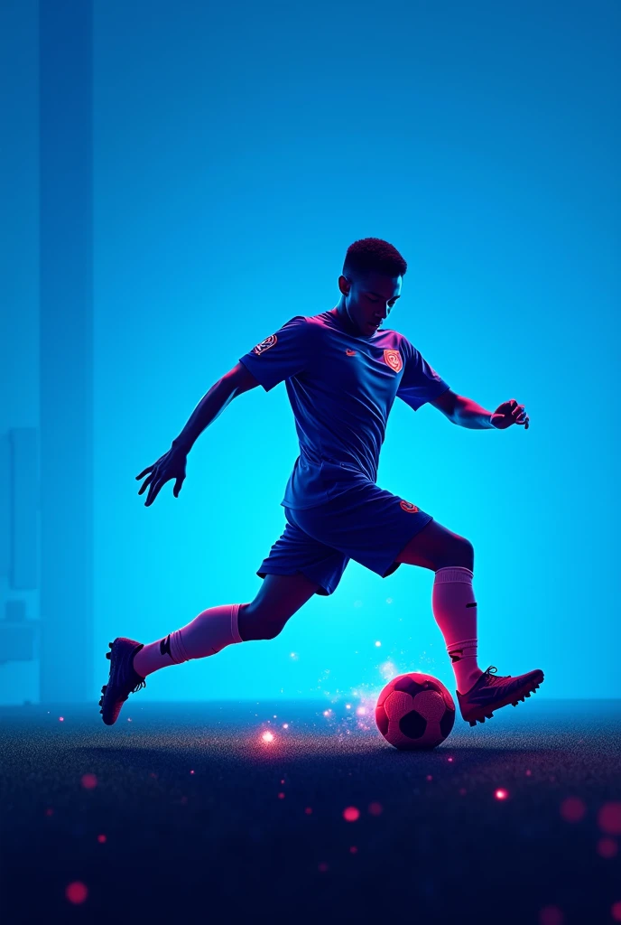 A profile picture for a football YouTube channel with a blue background called gamer generation