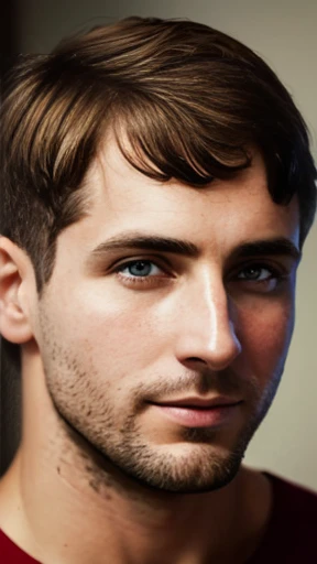  Abramowicz man short hair focus on face photo with color