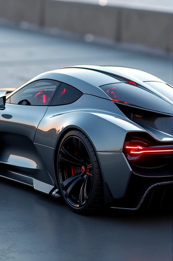 Design of a non-existent hypercar, created for today's times. With airfoil and carbon fibers