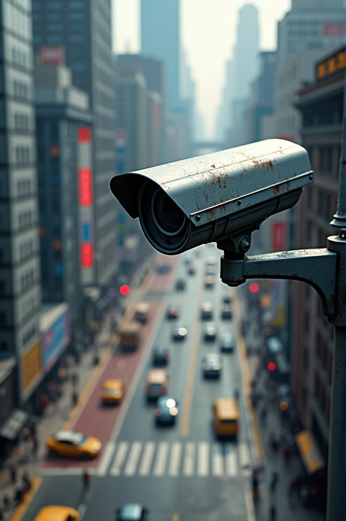 security camera in the city