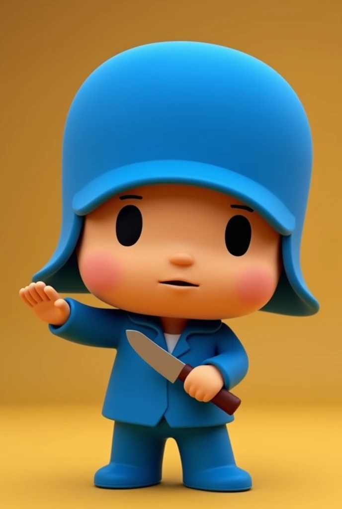 pocoyo.exe with a knife