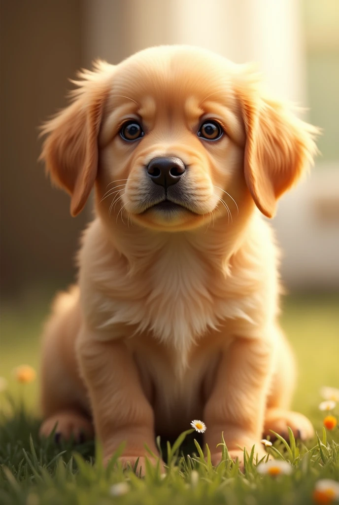 I want a Gentle adult Golden Retriever puppy, Patient, affectionate