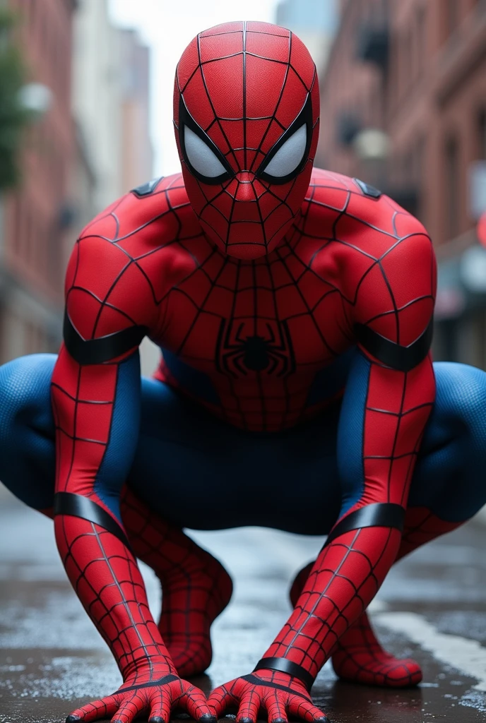 Spiderman with his dick out