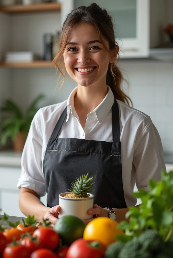 image of a professional in the area of nutrition woman 

