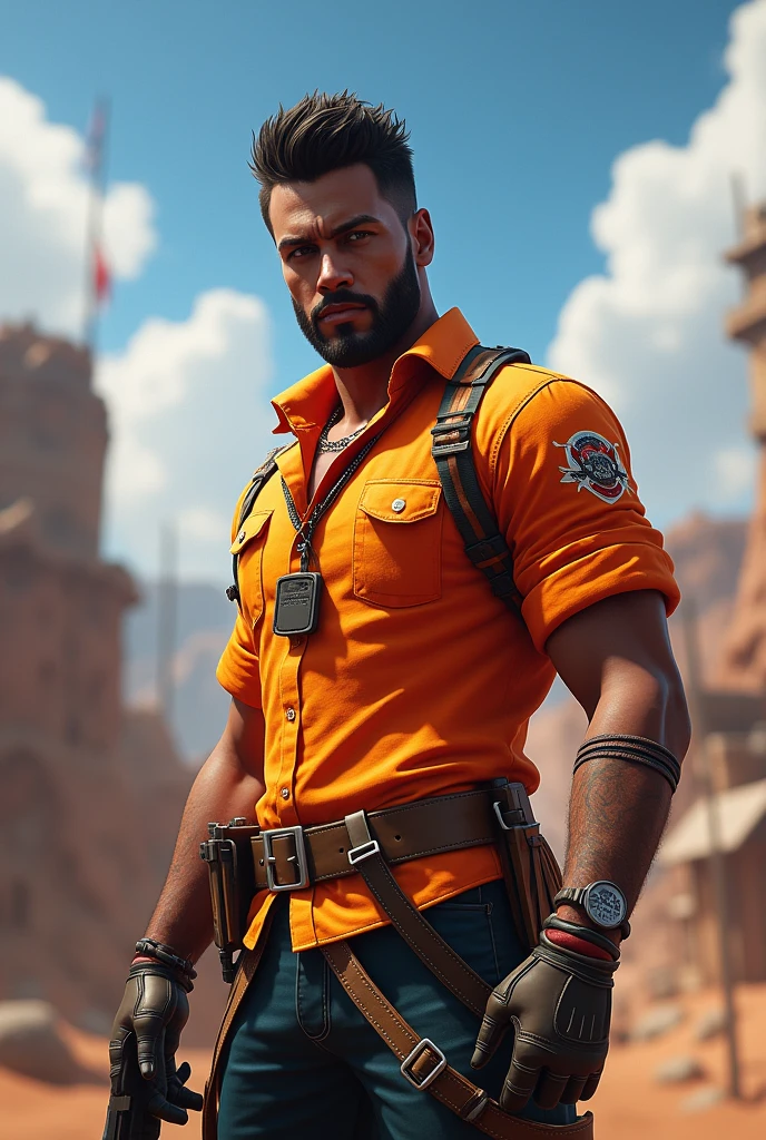Free Fire photos with Loud shirt